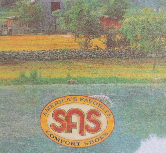 SAS Tan Sandals 10.5 N Open Toes Sling Back Velcro Strap - Picture 5 of 13